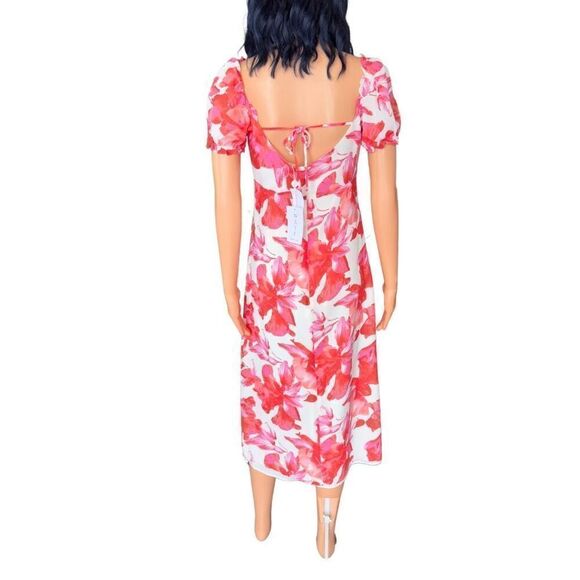 NWT WAYF Felicity Floral Midi Dress - Picture 5 of 6